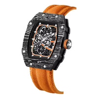 black/orange